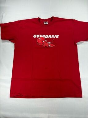 Bayside Overdrive Devil Graphic Tee Men’s XL Red Made in USA